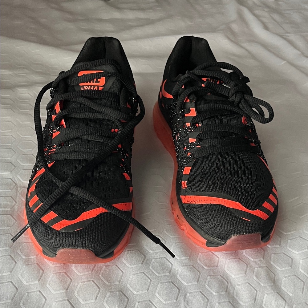 Adidas Men's Black and Red Athletic Shoes